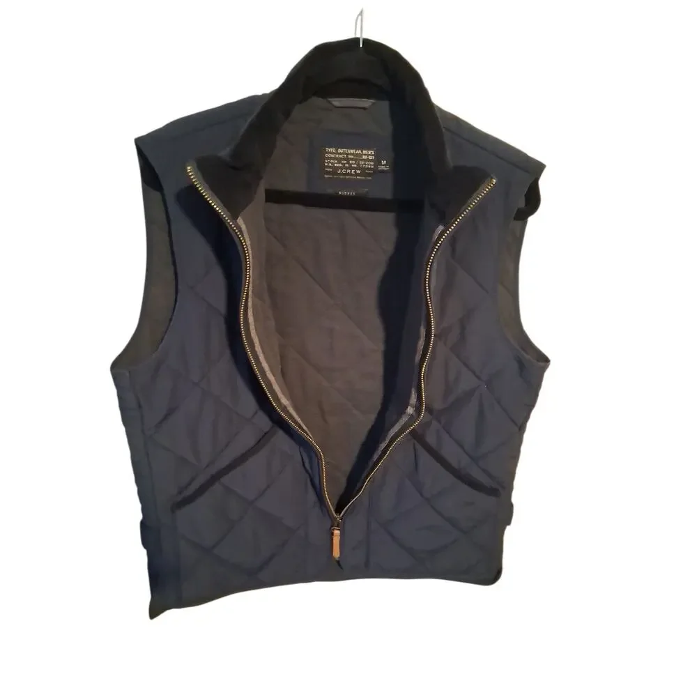 J. Crew Mens size Medium Quilted Heritage‎ Hunting Preppy Sussex Primaloft Vest